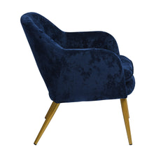 Load image into Gallery viewer, Vintage and comfortable armchair in soft velvet - LINDSAY
