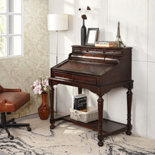 Load image into Gallery viewer, LISTENER Traditional Solid Wood Hand Writing Secretary Desk-HomyCasa
