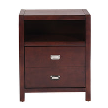 Load image into Gallery viewer, Modern Bedroom Nightstand Solid Wood Organizer Side End Table with 1-Drawer Storage Cabinet LORALIE
