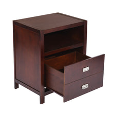 Load image into Gallery viewer, Modern Bedroom Nightstand Solid Wood Organizer Side End Table with 1-Drawer Storage Cabinet LORALIE

