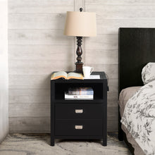 Load image into Gallery viewer, Modern Bedroom Nightstand Solid Wood Organizer Side End Table with 1-Drawer Storage Cabinet LORALIE
