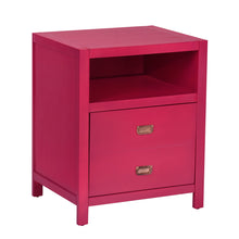 Load image into Gallery viewer, Modern Bedroom Nightstand Solid Wood Organizer Side End Table with 1-Drawer Storage Cabinet LORALIE
