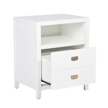 Load image into Gallery viewer, Modern Bedroom Nightstand Solid Wood Organizer Side End Table with 1-Drawer Storage Cabinet LORALIE
