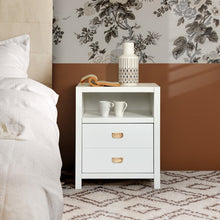 Load image into Gallery viewer, Modern Bedroom Nightstand Solid Wood Organizer Side End Table with 1-Drawer Storage Cabinet LORALIE
