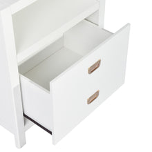 Load image into Gallery viewer, Modern Bedroom Nightstand Solid Wood Organizer Side End Table with 1-Drawer Storage Cabinet LORALIE
