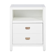 Load image into Gallery viewer, Modern Bedroom Nightstand Solid Wood Organizer Side End Table with 1-Drawer Storage Cabinet LORALIE
