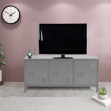 Load image into Gallery viewer, Single Door Metal Storage Cabinet, Locker Metal Multifuction 2-Tier Home Kitchen Office Storage Sideboard Cupboard Console MATAPOURI
