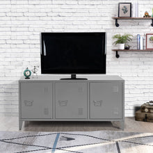 Load image into Gallery viewer, Single Door Metal Storage Cabinet, Locker Metal Multifuction 2-Tier Home Kitchen Office Storage Sideboard Cupboard Console MATAPOURI
