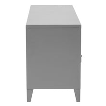 Load image into Gallery viewer, Single Door Metal Storage Cabinet, Locker Metal Multifuction 2-Tier Home Kitchen Office Storage Sideboard Cupboard Console MATAPOURI
