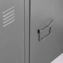 Load image into Gallery viewer, Single Door Metal Storage Cabinet, Locker Metal Multifuction 2-Tier Home Kitchen Office Storage Sideboard Cupboard Console MATAPOURI
