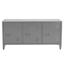 Load image into Gallery viewer, Single Door Metal Storage Cabinet, Locker Metal Multifuction 2-Tier Home Kitchen Office Storage Sideboard Cupboard Console MATAPOURI
