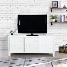 Load image into Gallery viewer, Single Door Metal Storage Cabinet, Locker Metal Multifuction 2-Tier Home Kitchen Office Storage Sideboard Cupboard Console MATAPOURI
