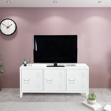 Load image into Gallery viewer, Single Door Metal Storage Cabinet, Locker Metal Multifuction 2-Tier Home Kitchen Office Storage Sideboard Cupboard Console MATAPOURI
