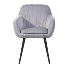 Load image into Gallery viewer, Very comfortable soft velvet dining or office chair with armrests - MBAYE
