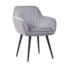Load image into Gallery viewer, Very comfortable soft velvet dining or office chair with armrests - MBAYE
