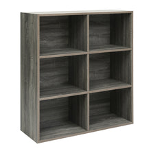 Load image into Gallery viewer, HomyCasa 6 Cubes Bookcase Living Room Cabinet

