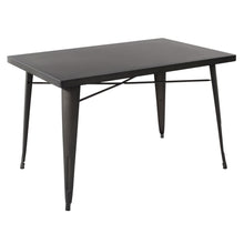 Load image into Gallery viewer, HomyCasa + Industrial Metal 47 Inch Dining Table, Tolix Style Rectangle Table
