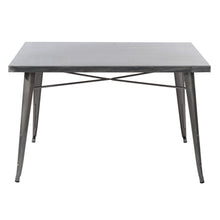 Load image into Gallery viewer, HomyCasa + Industrial Metal 47 Inch Dining Table, Tolix Style Rectangle Table
