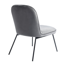 Load image into Gallery viewer, Small comfortable velvet armchair or dining chair with full upholstery - MOONEY
