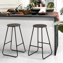 Load image into Gallery viewer, Industrial style bar stools with original frame and footrest - MORAG
