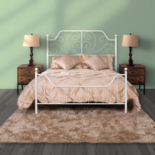 Load image into Gallery viewer, HomyCasa Modern White Metal Bed - 2 Size: FULL/TWIN
