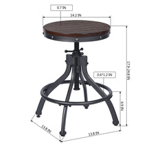 Load image into Gallery viewer, PANDORA Modern Industrial Swivel Wood Bar Table Set (Set of 5)-HomyCasa
