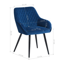 Load image into Gallery viewer, Velvet Upholstered Dining Chair in Dining Room
