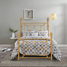 Load image into Gallery viewer, HomyCasa 80 In. Modern Golden Metal Bed - Twin Size
