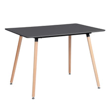 Load image into Gallery viewer, HomyCasa 43.3 In. Black Solid Beech Leg Dining Table
