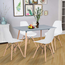 Load image into Gallery viewer, Set of 4 Scandinavian style dining chairs in plastic and metal - RICO
