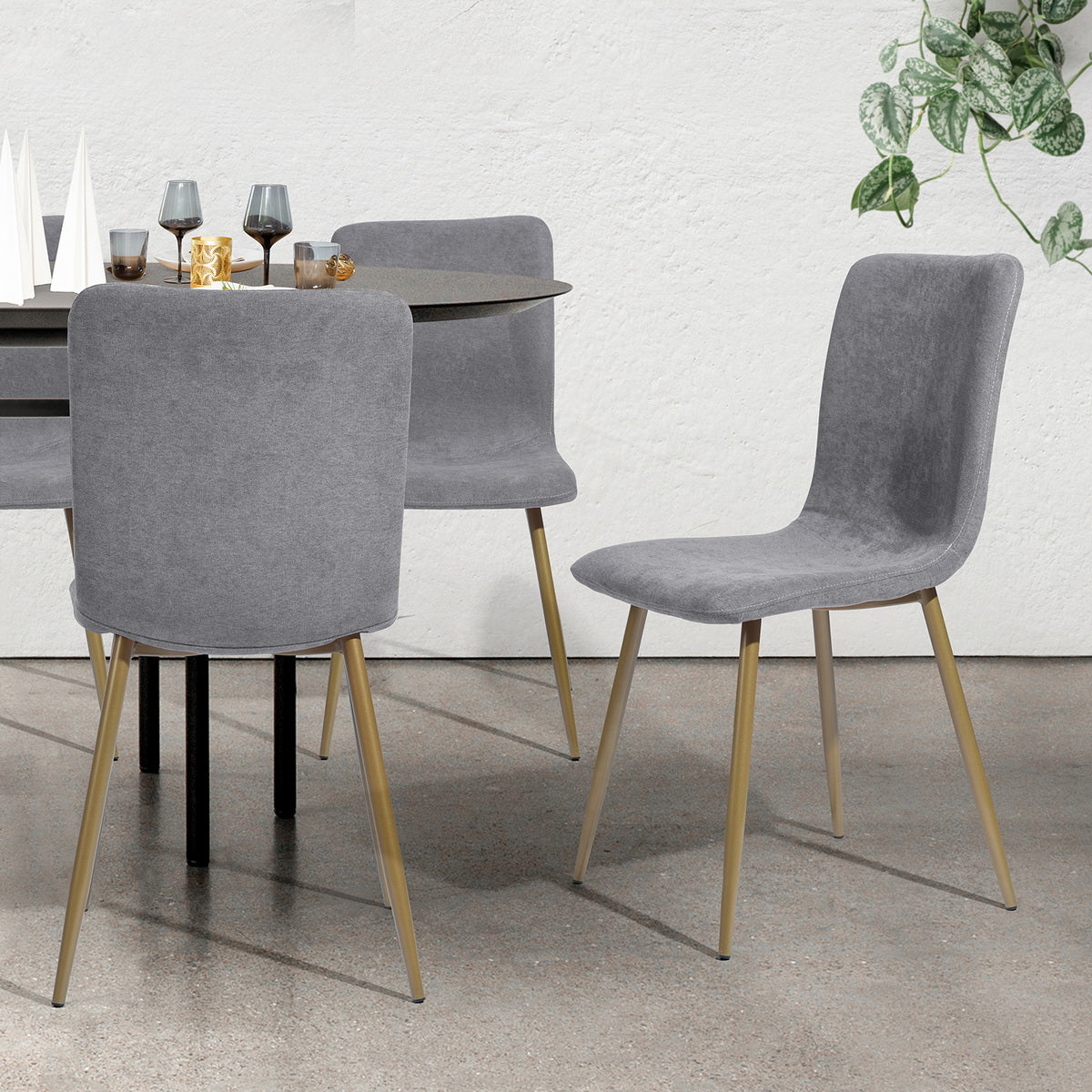 SCARGILL Mid-Century Modern Dining Chair(Set of 4)-HomyCasa
