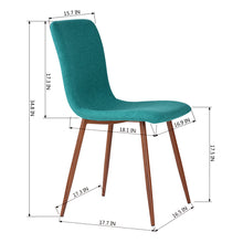 Load image into Gallery viewer, HomyCasa Soft Fabric Upholstered Dining Chair Set of 4 For Modern Kitchen Room - SCARGILL
