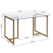Load image into Gallery viewer, 47.2 in. Dining Table for Kitchen Dining Room Furniture - HomyCasa

