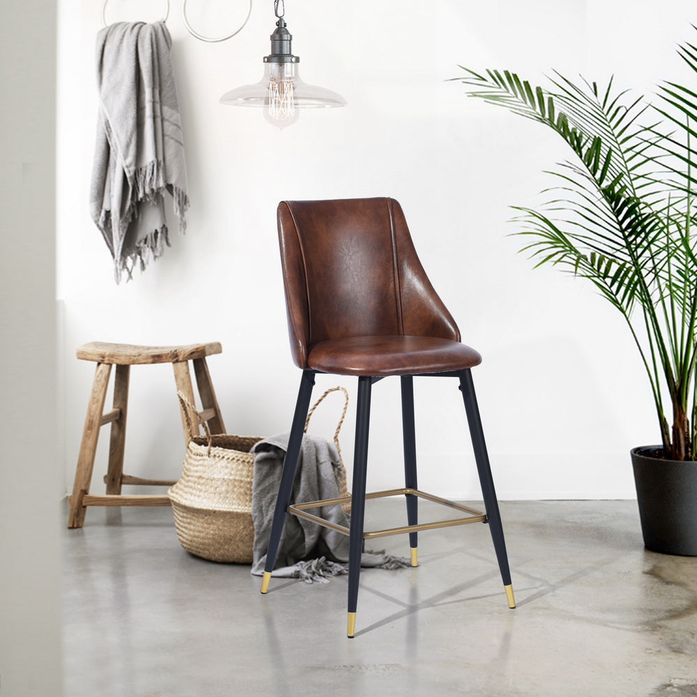 Smeg Modern Counter Stool with Pu Cover for Bar set in Kitchen-HOMY CASA