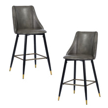 Load image into Gallery viewer, Modern Counter Stool with Pu Cover for Bar set in Kitchen
