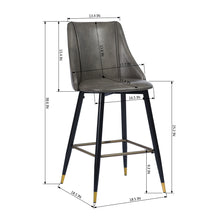 Load image into Gallery viewer, Modern Counter Stool with Pu Cover for Bar set in Kitchen
