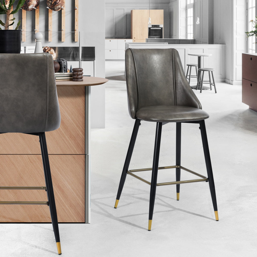 Modern Counter Stool with Pu Cover for Bar set in Kitchen