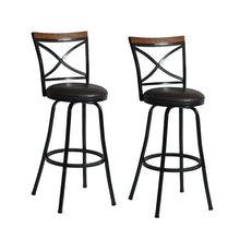 Load image into Gallery viewer, Height Adjustable Swivel Counter or Bar Stool (Set of 2)
