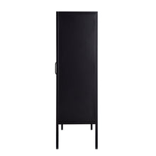 Load image into Gallery viewer, Metal Storage Cabinet Black 2 Door 3 Drawers
