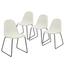Load image into Gallery viewer, Set of 4 dining chairs with trendy metal legs - SUVA
