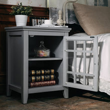 Load image into Gallery viewer, 26.4 Inch  Tall Nightstand in Grey
