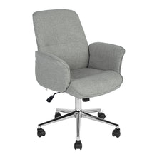 Load image into Gallery viewer, THOMASINA Upholstered Swivel Office Chair - HomyCasa
