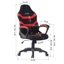 Load image into Gallery viewer, Office Chair Racing Gaming Chair 360-degree Swivel - TREVINO
