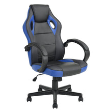 Load image into Gallery viewer, Fully upholstered ergonomic gaming chair with armrests, adjustable height and castors - TUNNEY

