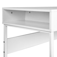 Load image into Gallery viewer, 43.3 In Home Office Desk White Writing Desk with Storage WIRE - HomyCasa
