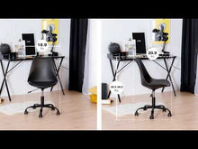 Load and play video in Gallery viewer, BLOKHUS Modern Faux Leather Office Chair - HomyCasa
