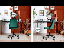 Load and play video in Gallery viewer, CIAN Modern Velvet Swivel Office Chair- HomyCasa

