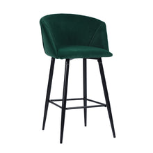 Load image into Gallery viewer, Upholstered Velvet Counter &amp; Bar Stool (Set of 2)
