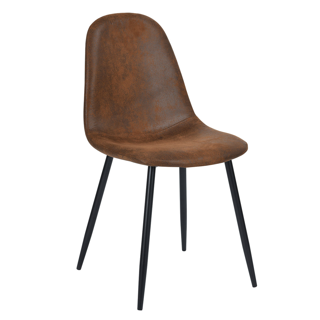 Chartlons Suede Upholstery Dining Side Chair Set of 4