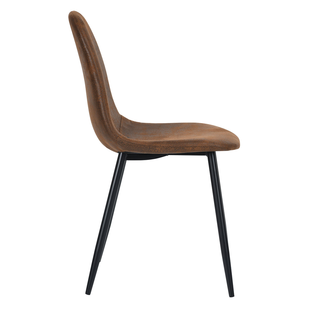 Chartlons Suede Upholstery Dining Side Chair Set of 4